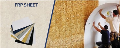 FRP dombornyomott panelek falpanelekhez
